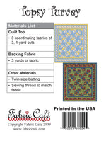 Topsy Turvery Pattern