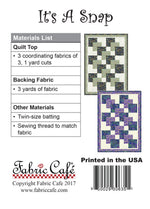 its A Snap Pattern