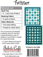 Twister 5-Yard Quilt Pattern