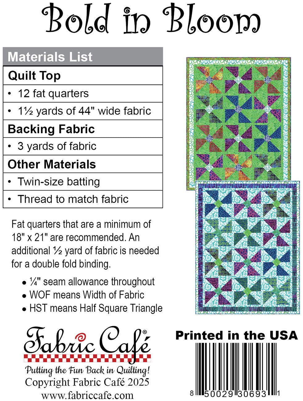 Bold in Bloom Individual Pattern