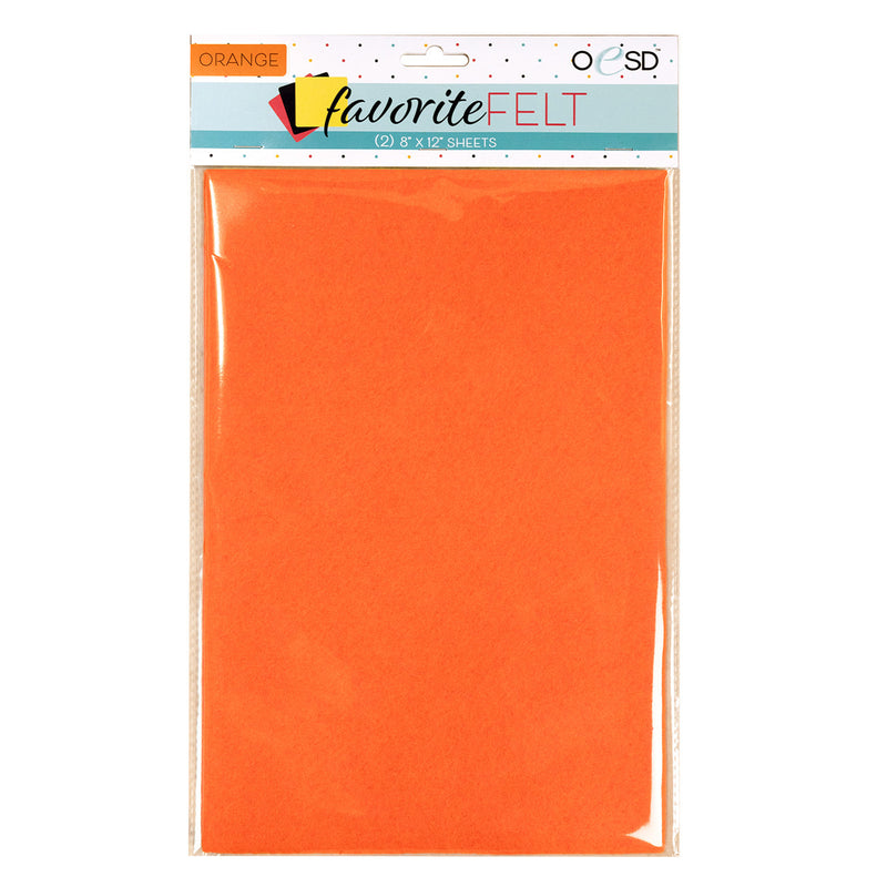 OESD Favorite Felt Orange 2pk