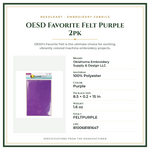Product Specifications – OESD Favorite Felt Purple 2pk