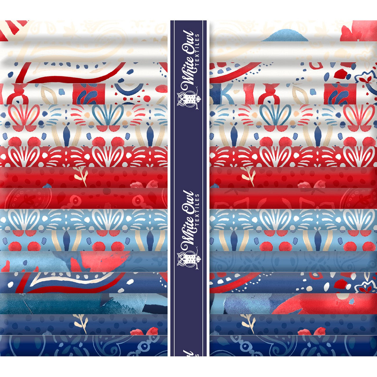 Fat Quarters, Festive Freedom, 16pcs, 1 Piece of Each Print