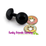 Toy Eyes Solid - 18mm Black