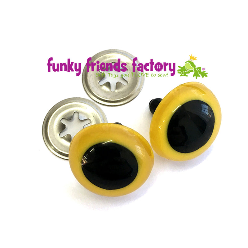 Toy Eyes Crystal - 21mm Yellow
