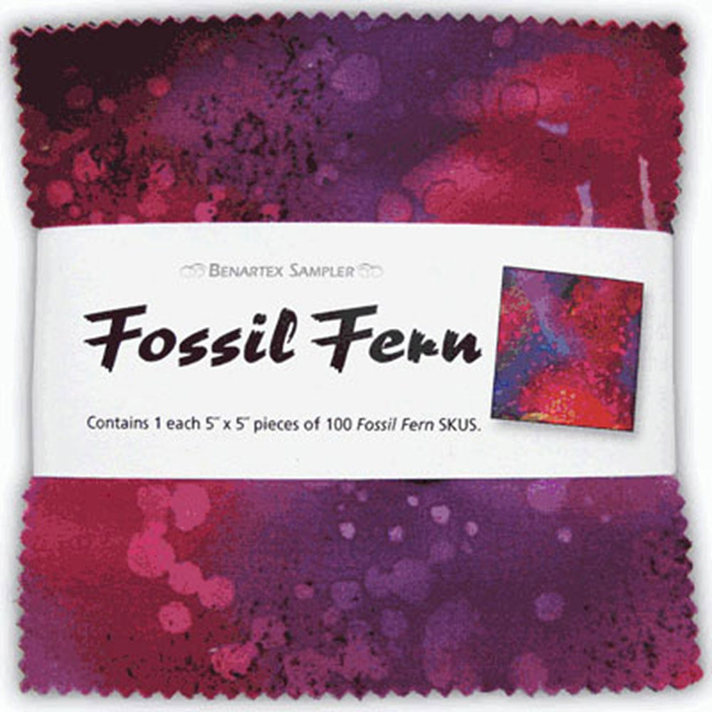 5in Squares Fossil Fern 100pcs