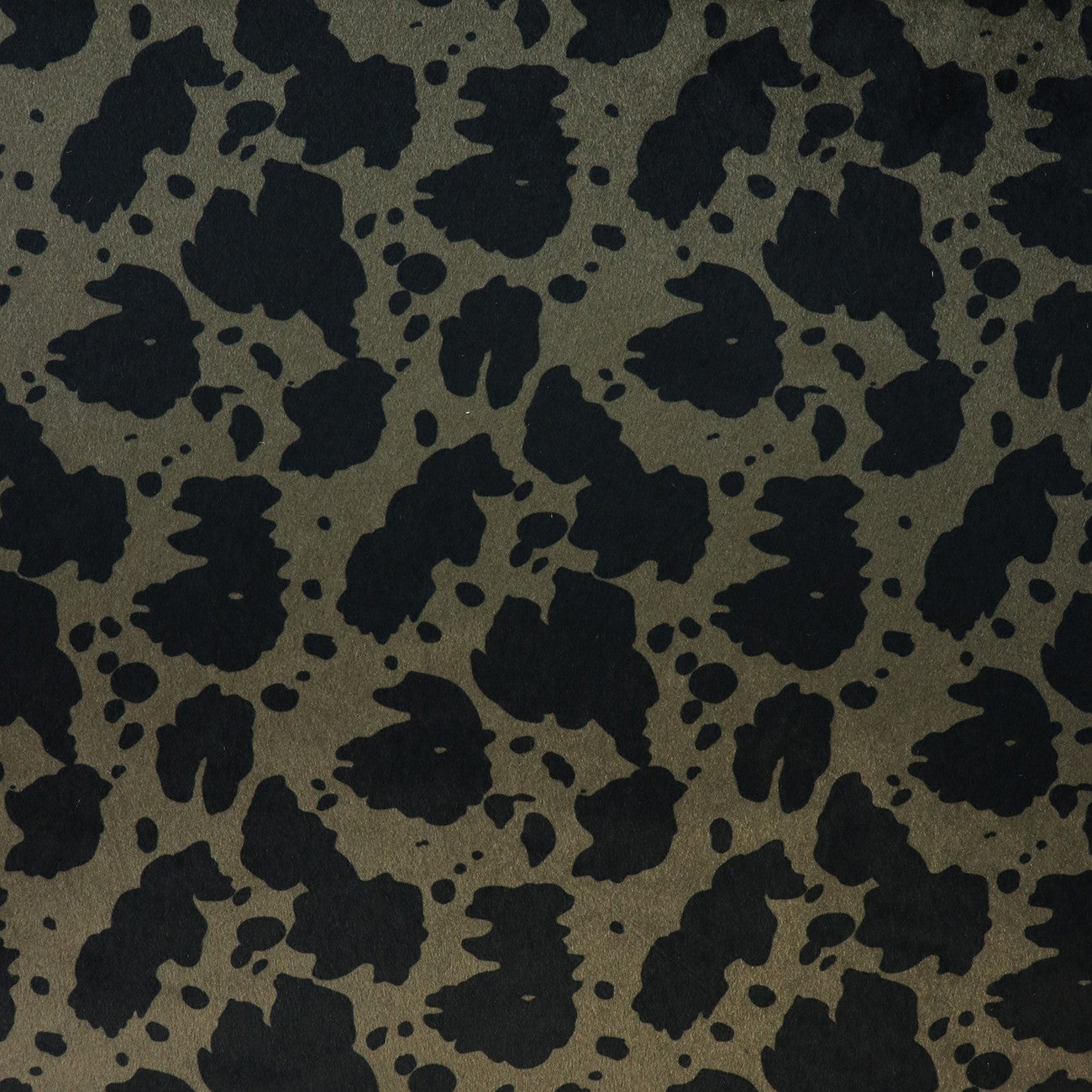 Cow Black Olive Faux Fur 5 Yards