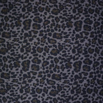 Leopard Navy Slate Faux Fur 5 Yards
