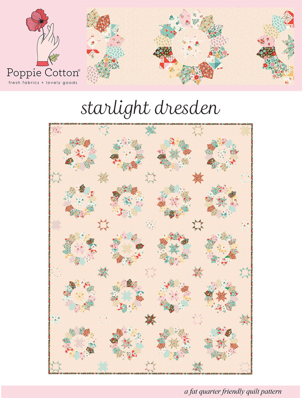 Quilt Pattern Farmhouse Fancy Starlight Dresden