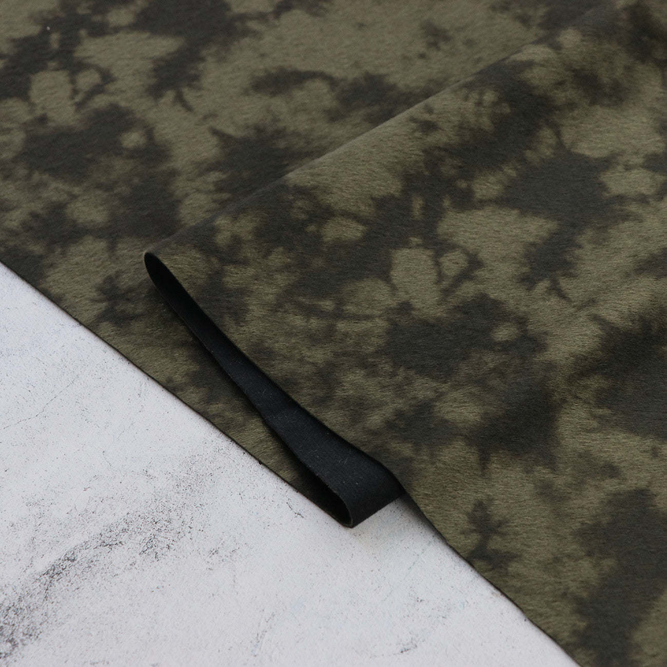 Tie Dye Tonal Olive Faux Fur 5yd