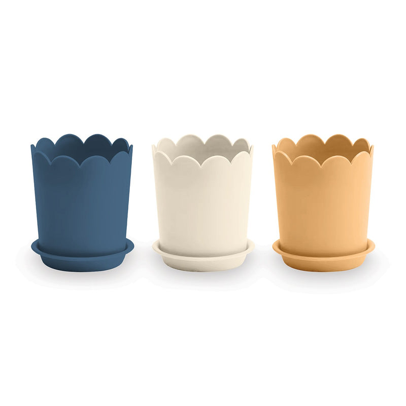 Lori Holt Denim & Daisy Flower Pots