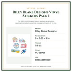Product Specifications – Riley Blake Designs Vinyl Stickers Pack 1