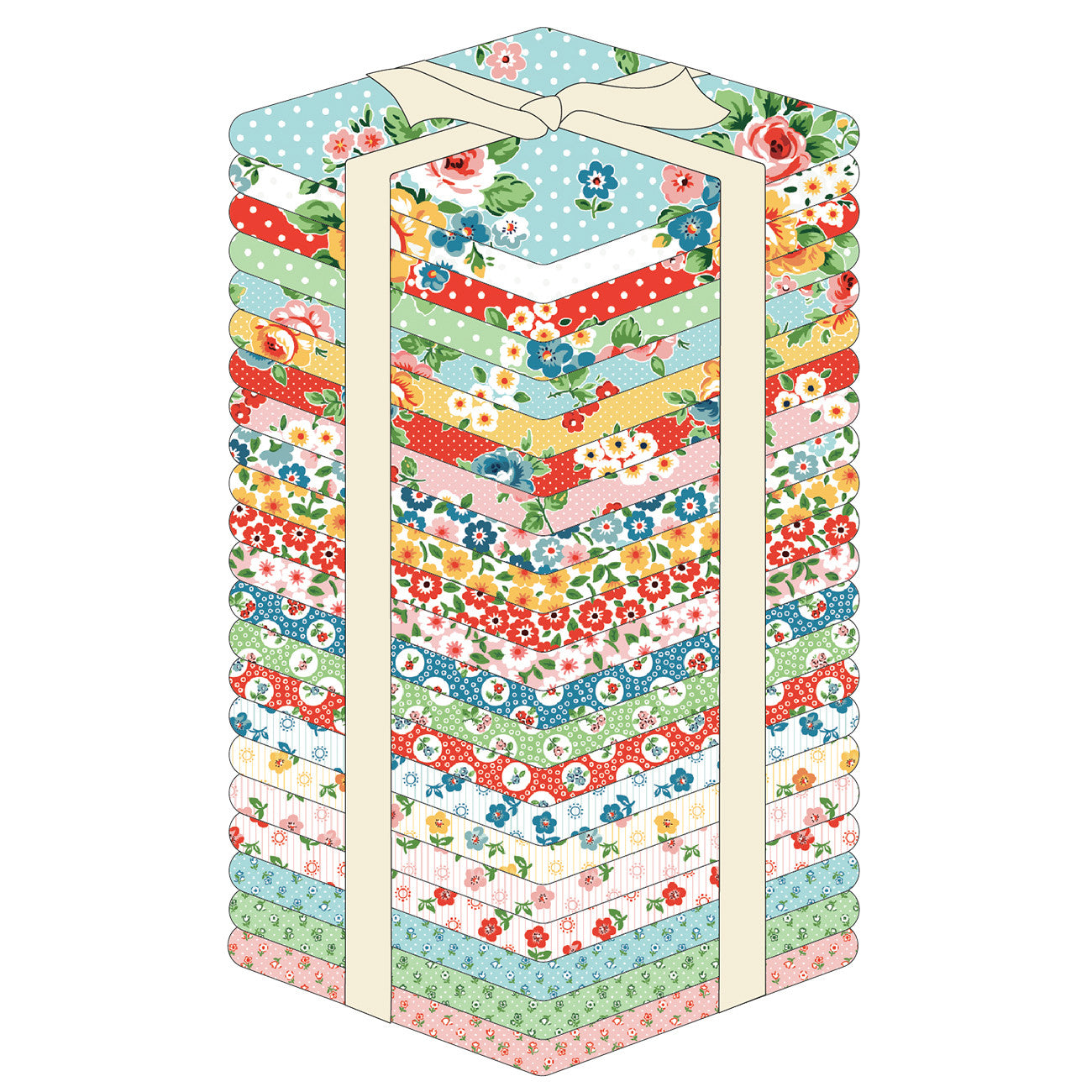 Fat Quarter Flower Market, 22pcs/bundle
