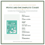 Product Specifications – Notecard Incomplete Chart