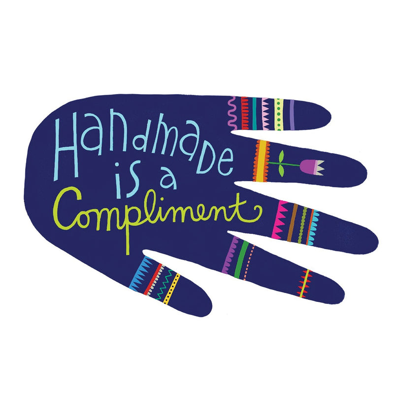 Sticker Handmade is a Compliment 3pk