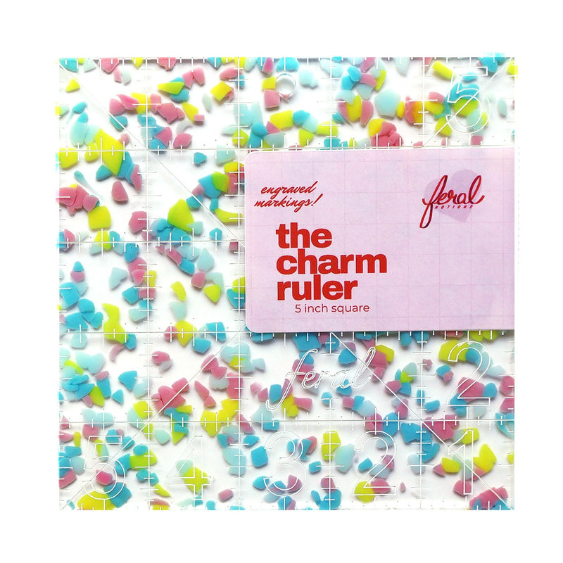 Charm Square Ruler Confetti