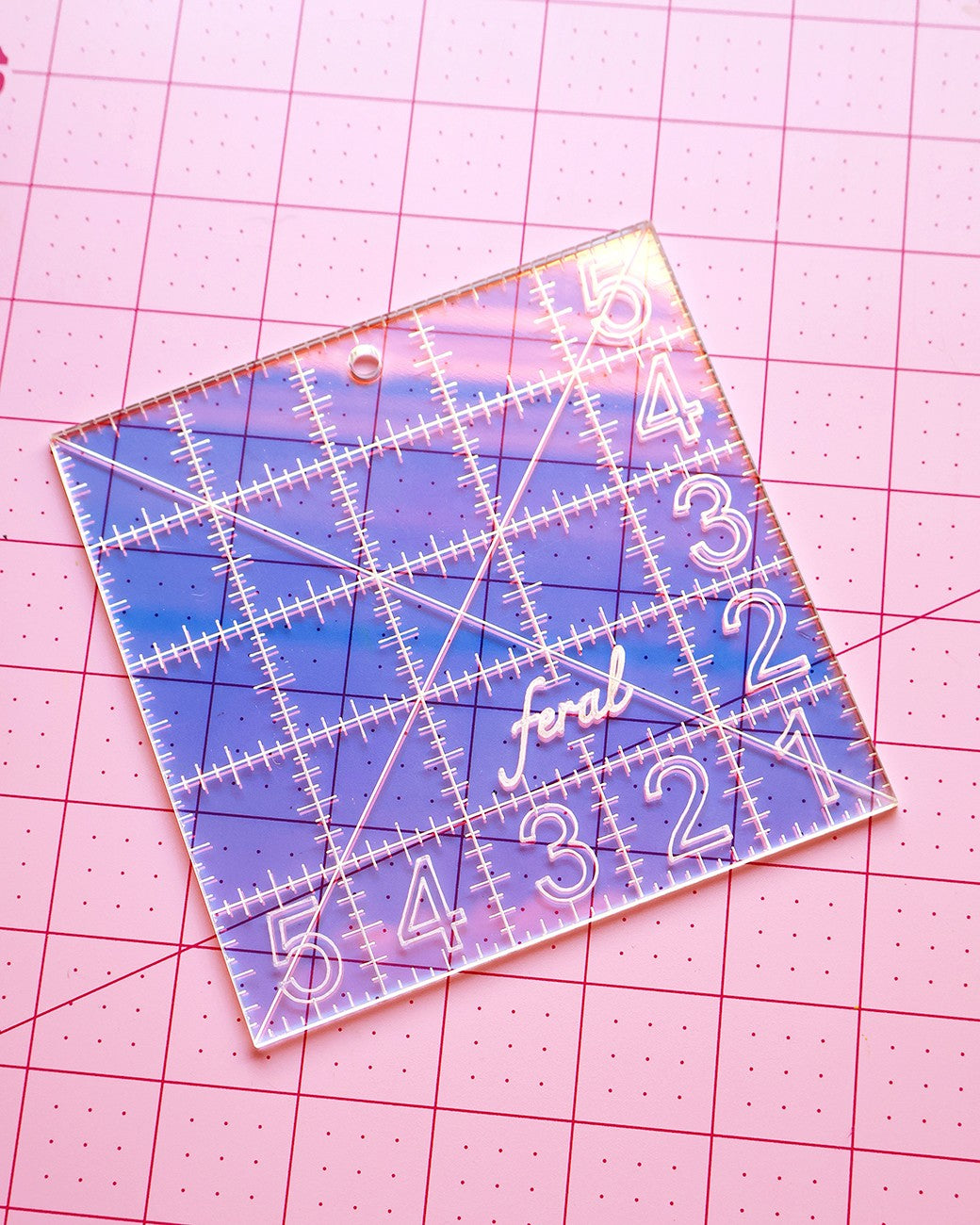 Charm Square Ruler Iridescent