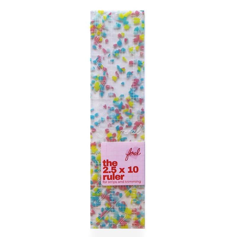 2-1/2in x 10in Ruler Confetti
