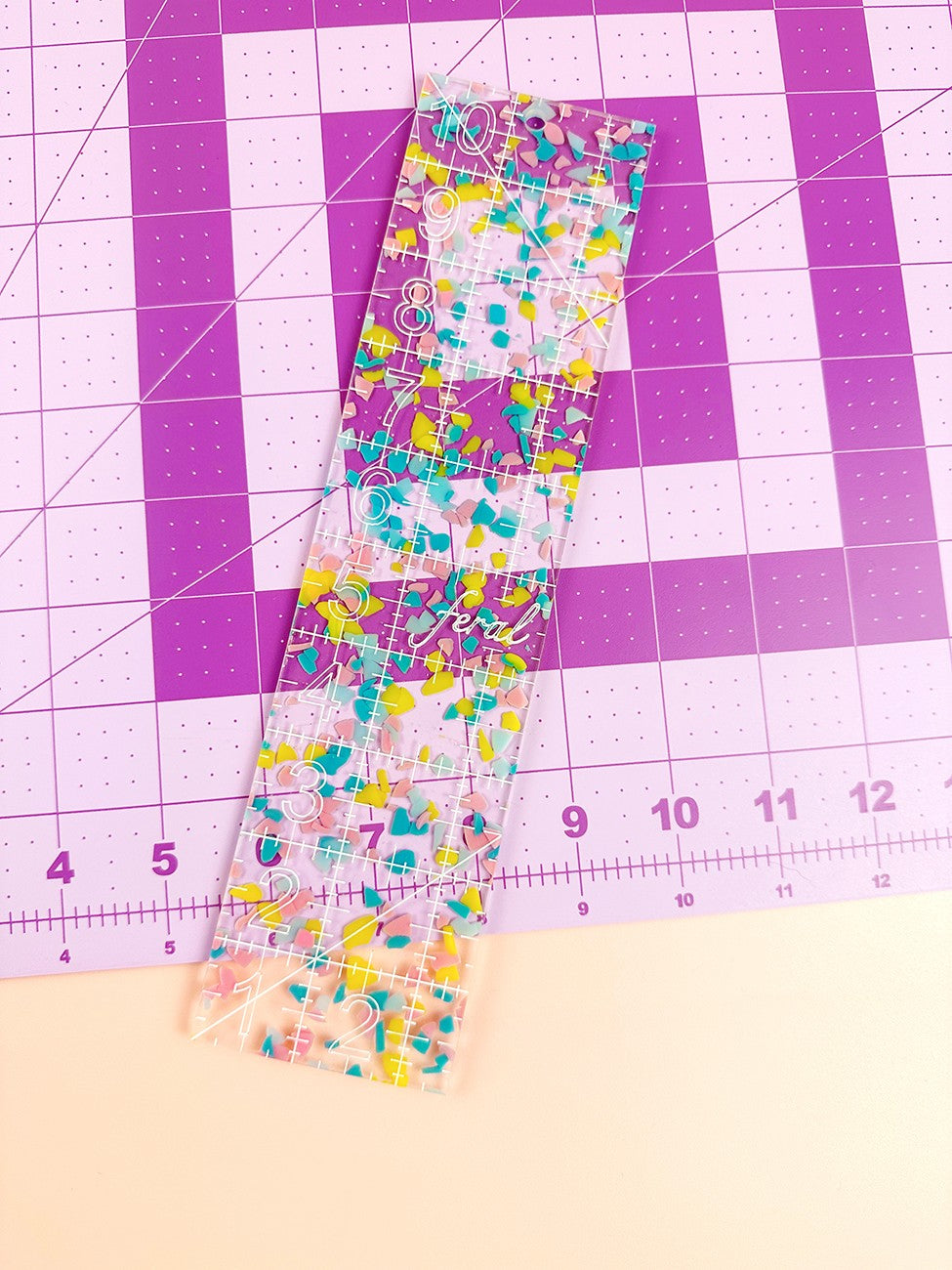 2-1/2in x 10in Ruler Confetti