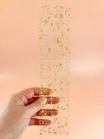 2-1/2in x 10in Ruler Golden