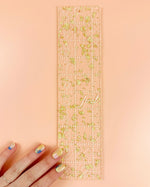 2-1/2in x 10in Ruler Golden