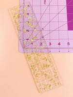 2-1/2in x 10in Ruler Golden