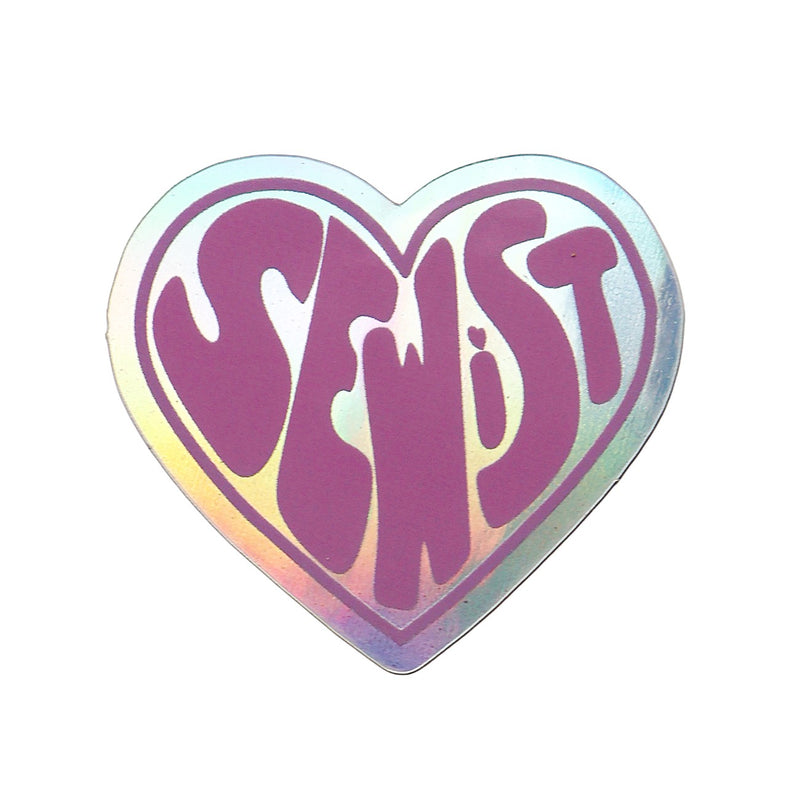 Sewist Holographic Heart Sticker 5pk