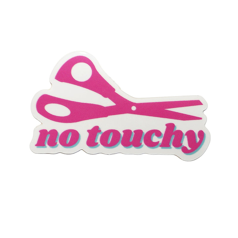 No Touchy Scissors Sticker 5pk