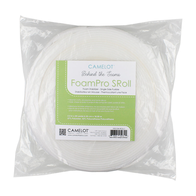 Behind the Seams Foam Stabilizer 1 Side Fusible Roll 2.5" x 20 yards