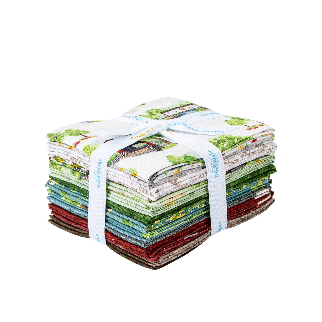 Covered Bridges in Spring Fat Quarter Bundle, 18pcs/bundle