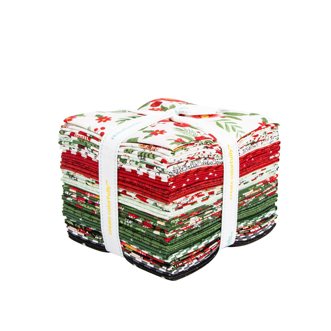 Charming Christmas Fat Quarter Bundle, 24pcs