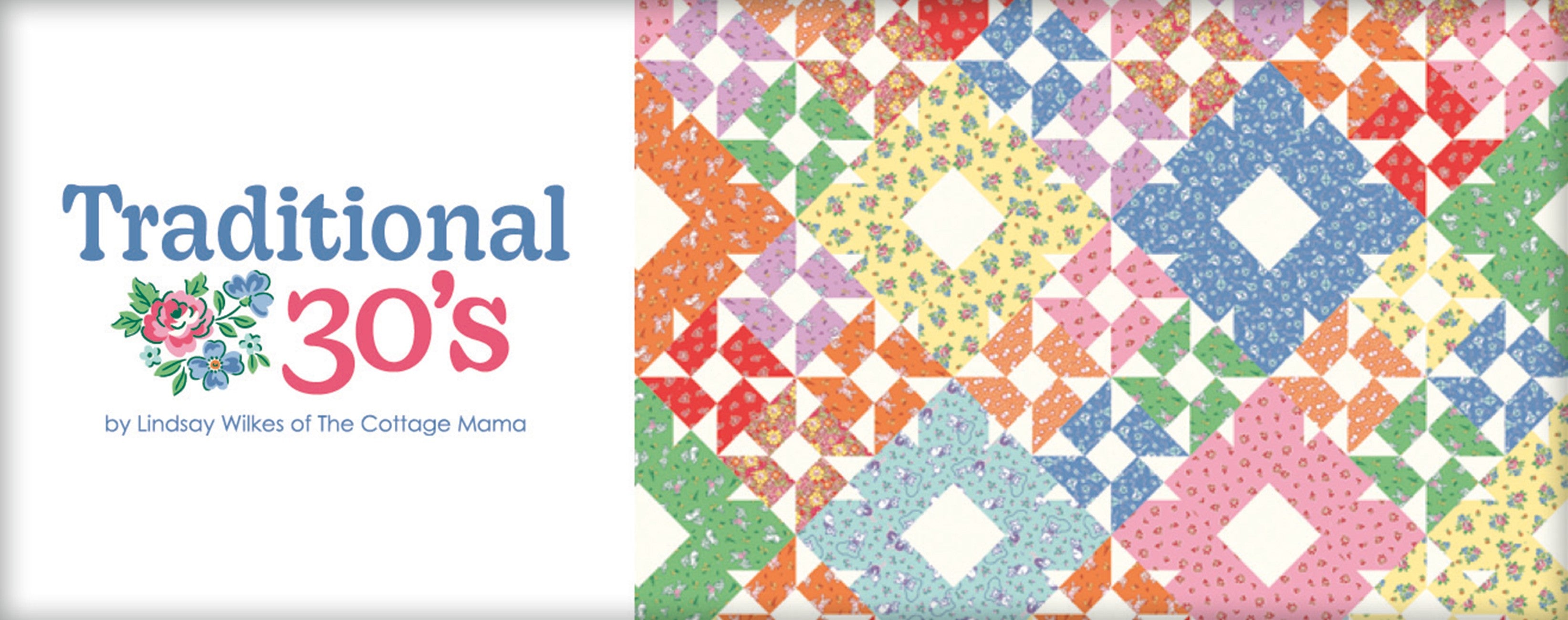 Traditional 30's Fat Quarters, 23pcs