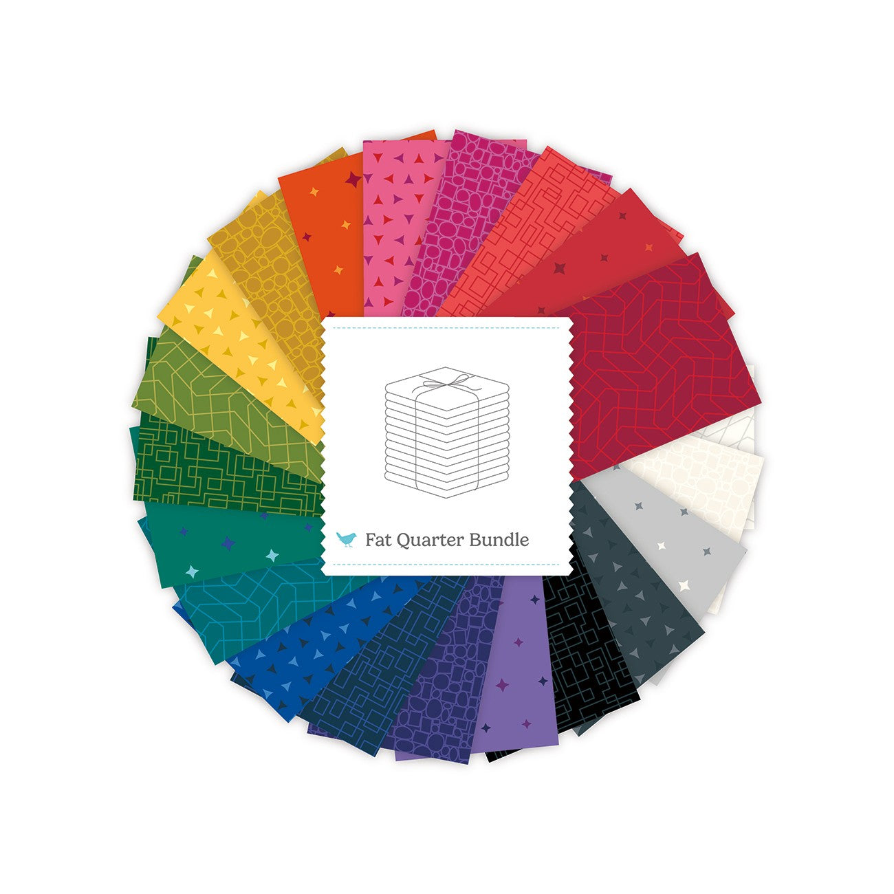 Quilt in Color Fat Quarter Bundle, 21 Pcs.