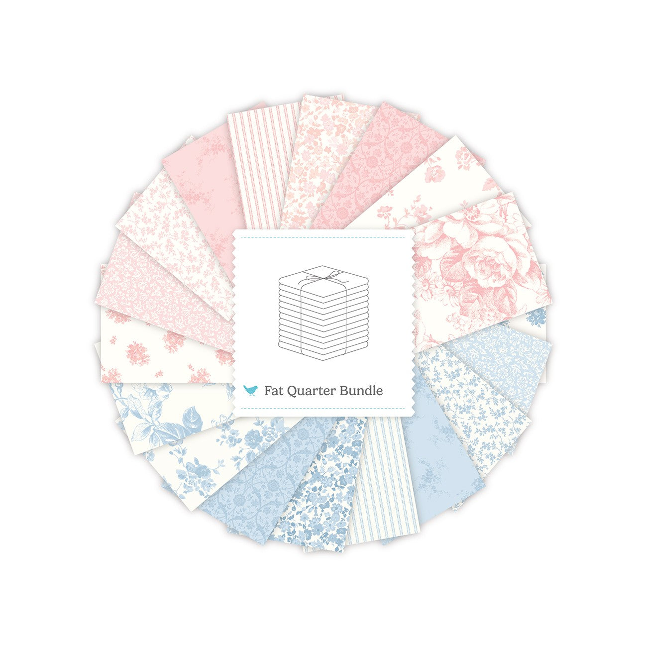 Rosewater Cottage Fat Quarter Bundle, 18 Pcs.