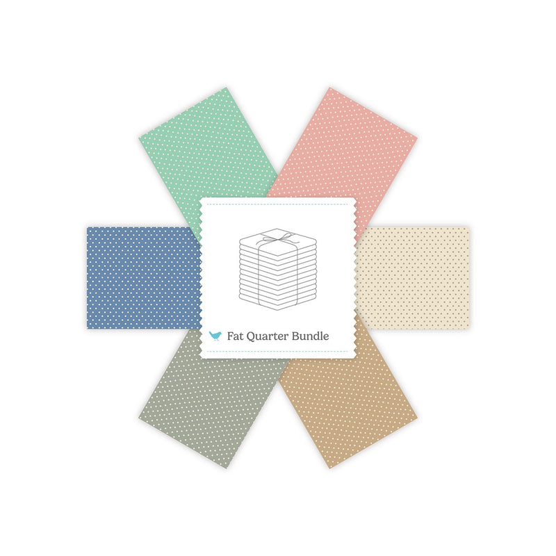 Woven Dotty Fat Quarter Bundle, 6 Pcs.