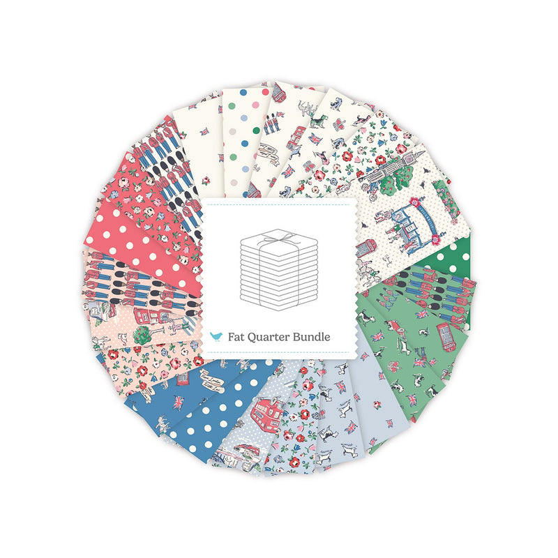 From London, With Love Fat Quarter Bundle, 22 Pcs.