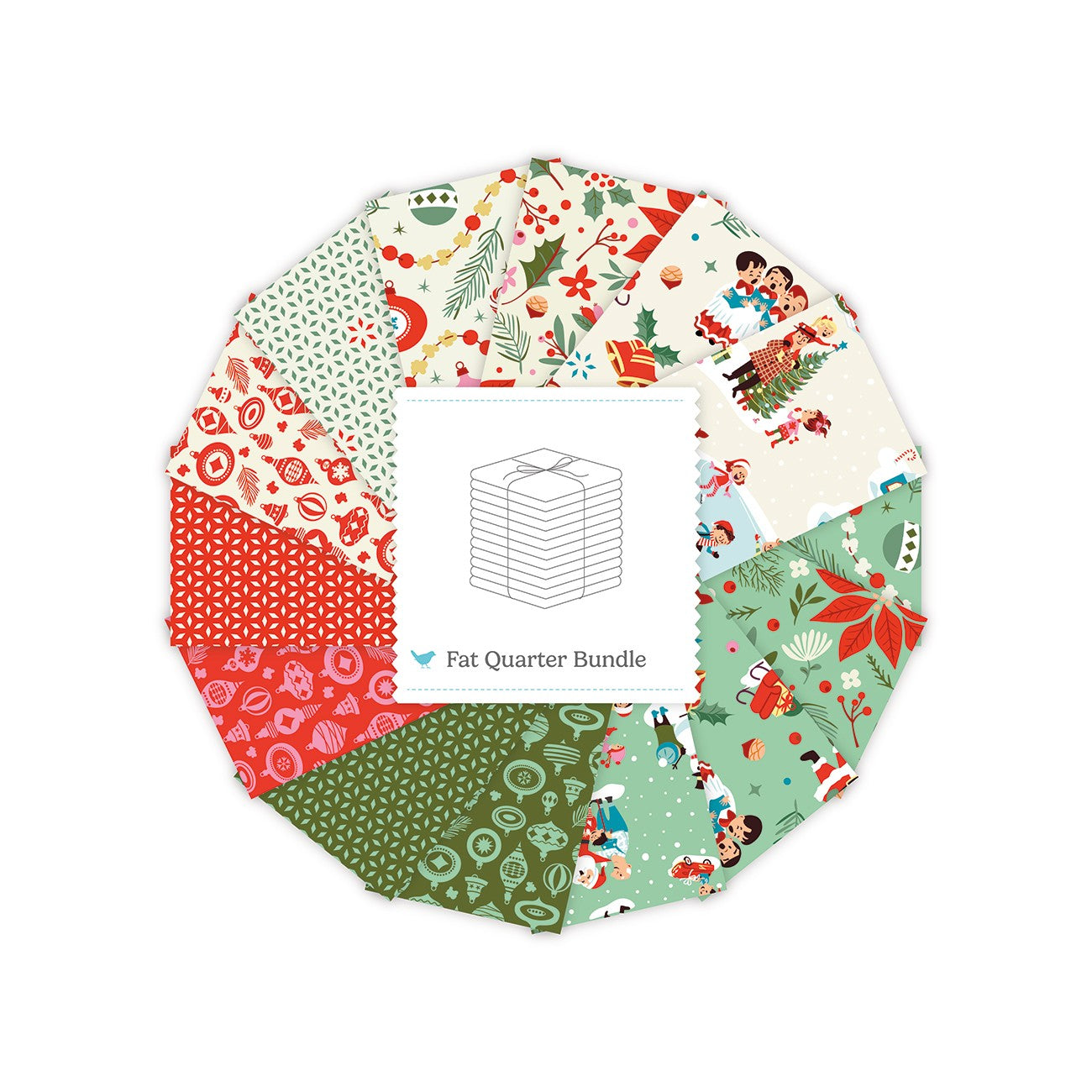 Christmas Cheer Fat Quarter Bundle, 14 Pcs.