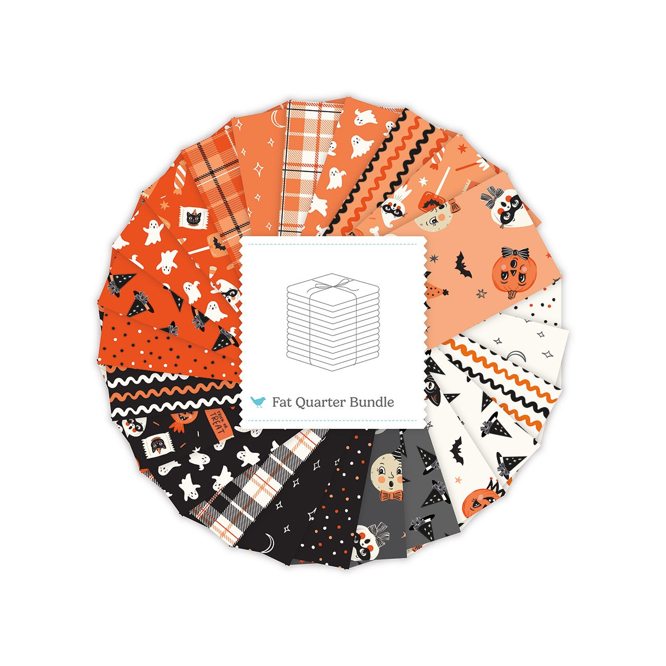 Vintage Boo Fat Quarter Bundle, 24 Pcs.