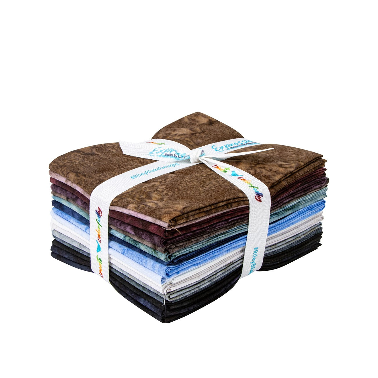 Batiks Hand-Dyes Quartz Crystals Fat Quarter Bundle, 16 Pcs.