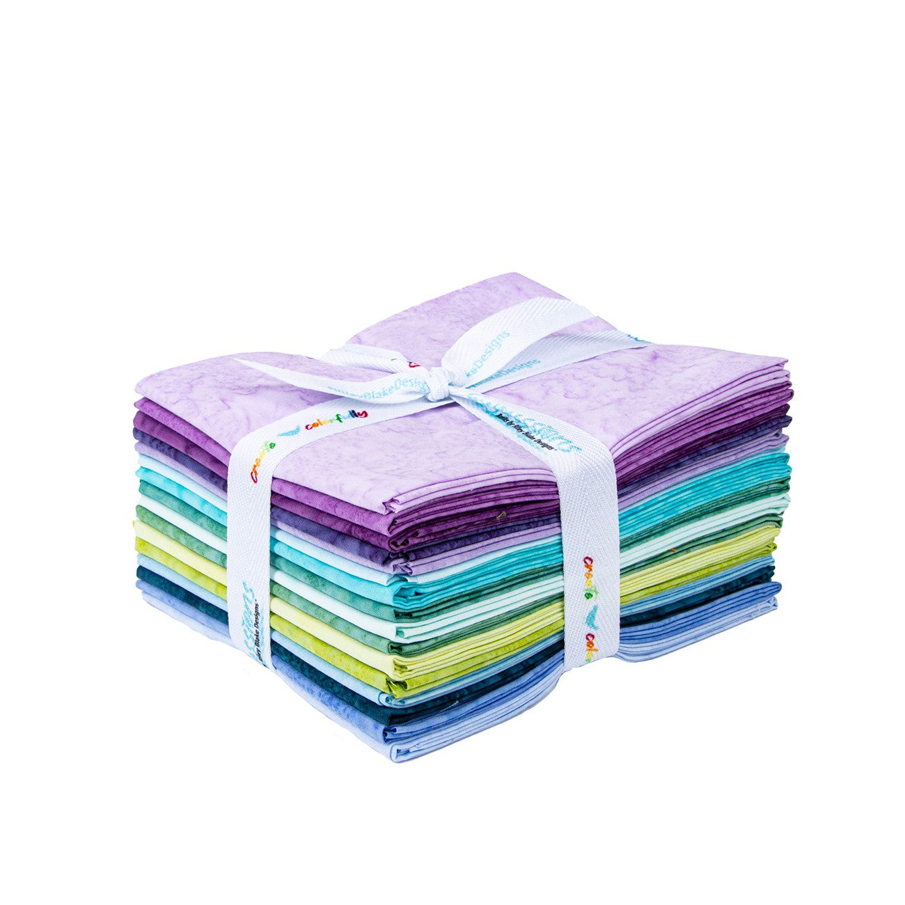 Batiks Hand-Dyes Misty Meadows Fat Quarter Bundle, 16 Pcs.