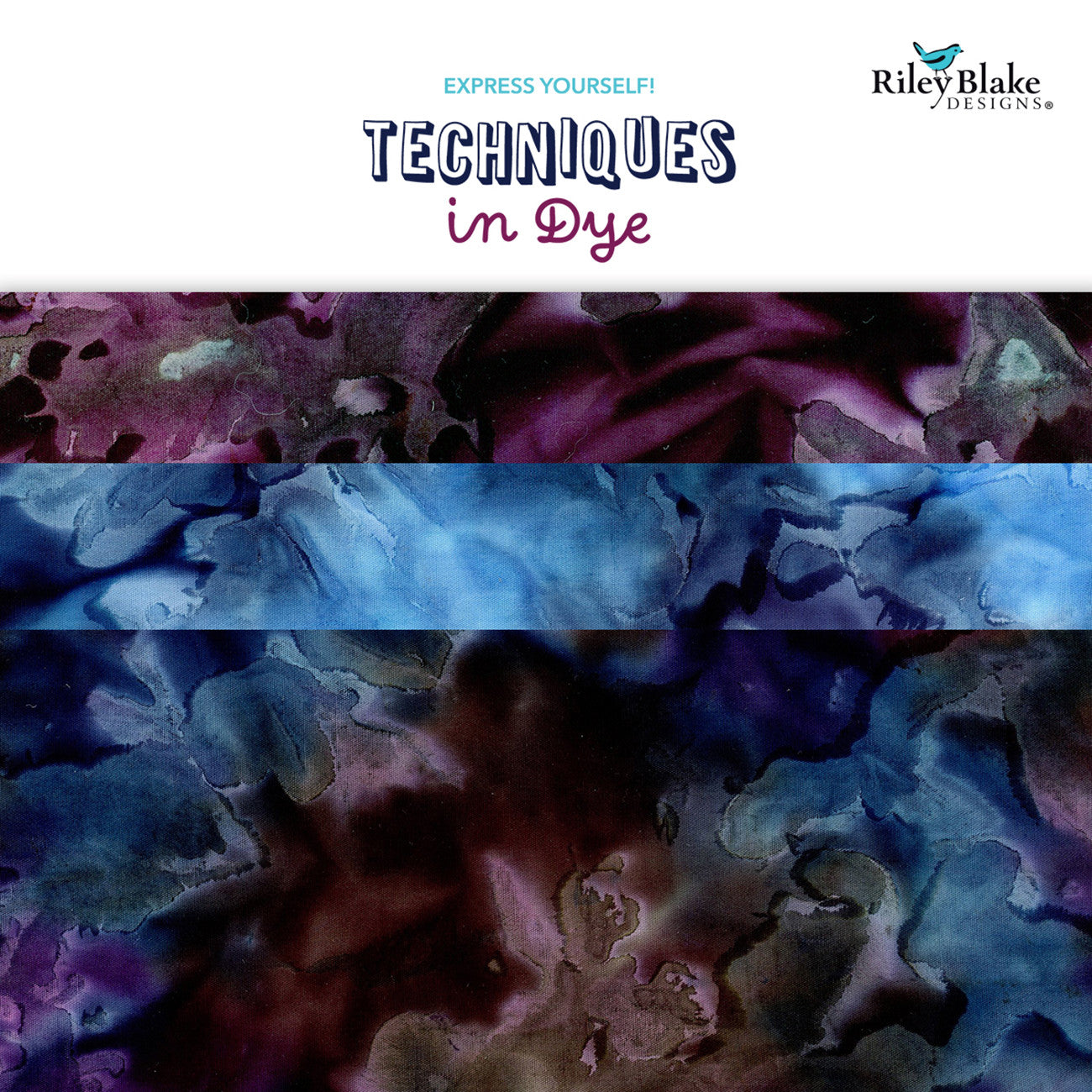 Batiks Express Yourself Techniqes in Dye Fat Quarter Bundle, 7pcs/bundle