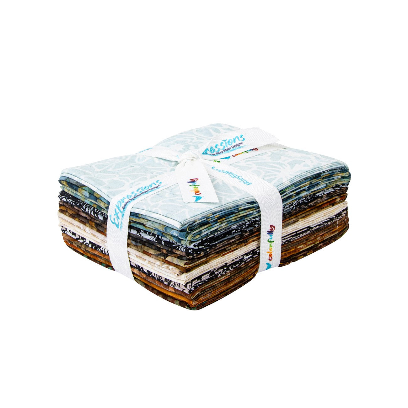 Batiks Floral Reflections Fat Quarter Bundle B, 12 Pcs.