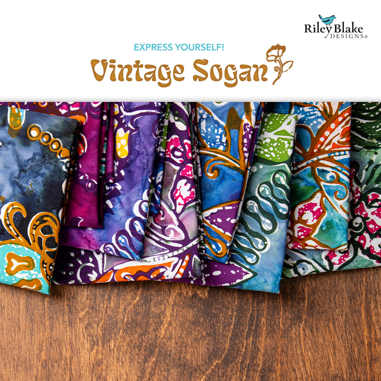 Batiks Vintage Sogan Fat Quarter Bundle, 15pcs