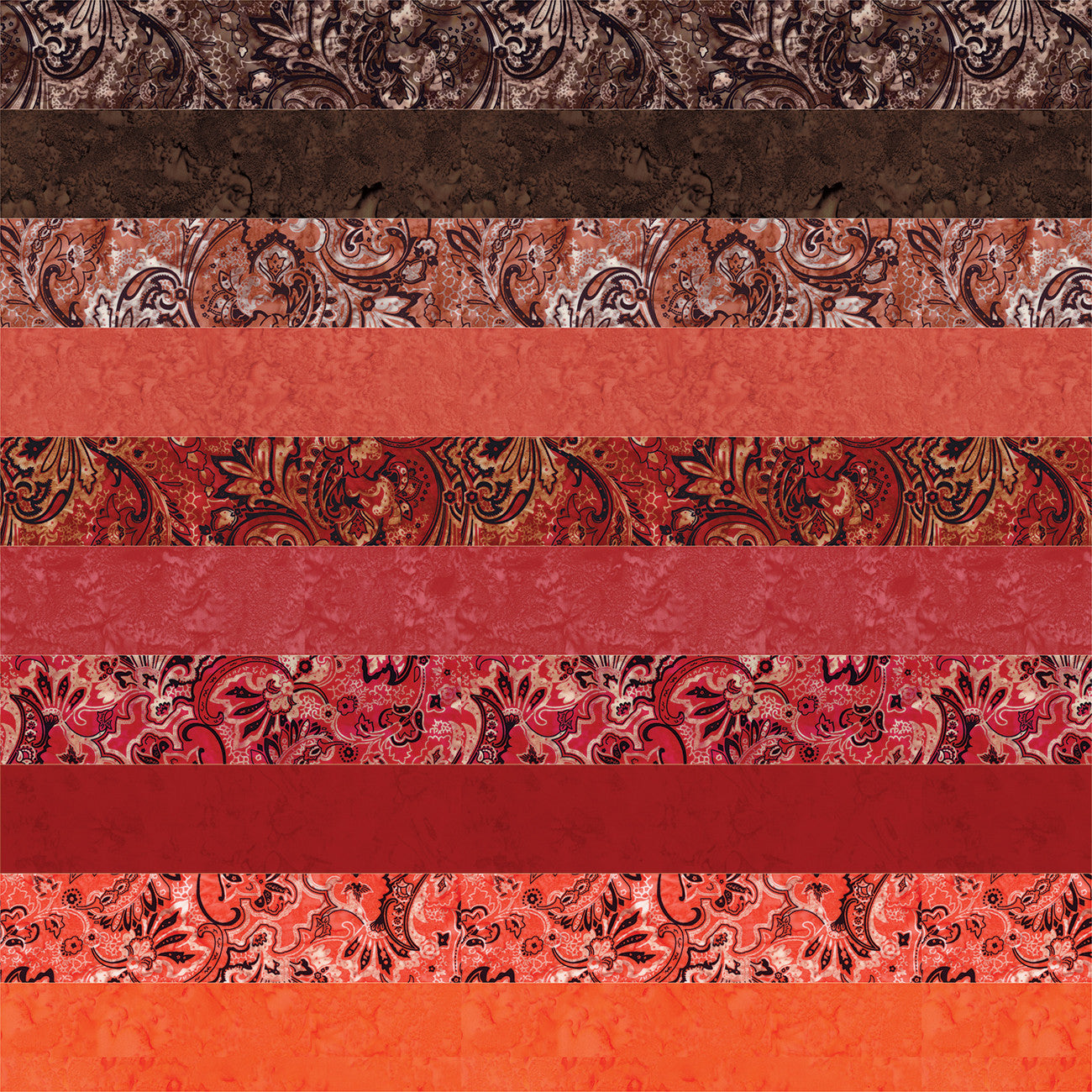 Batiks Bandana Fat Quarter Bundle B, 10 Pcs.