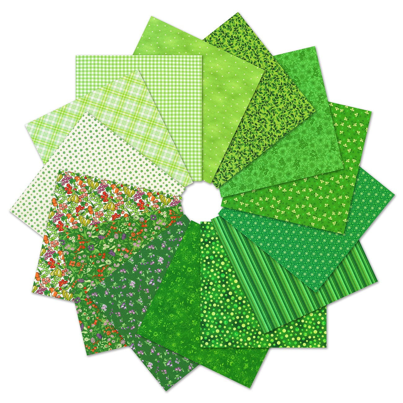 Fat Quarters, Peapod Colorstory, 14pcs/bundle