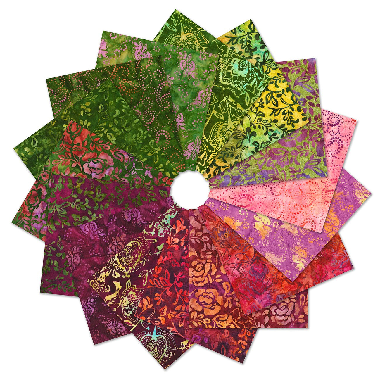 Fat Quarter Bundle Jeweled Bouquet, 15pcs/bundle