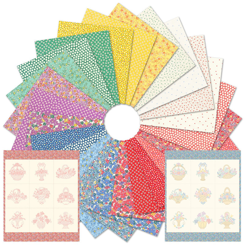 Fat Quarter Bundle Cottage Treasures, 15pcs/bundle