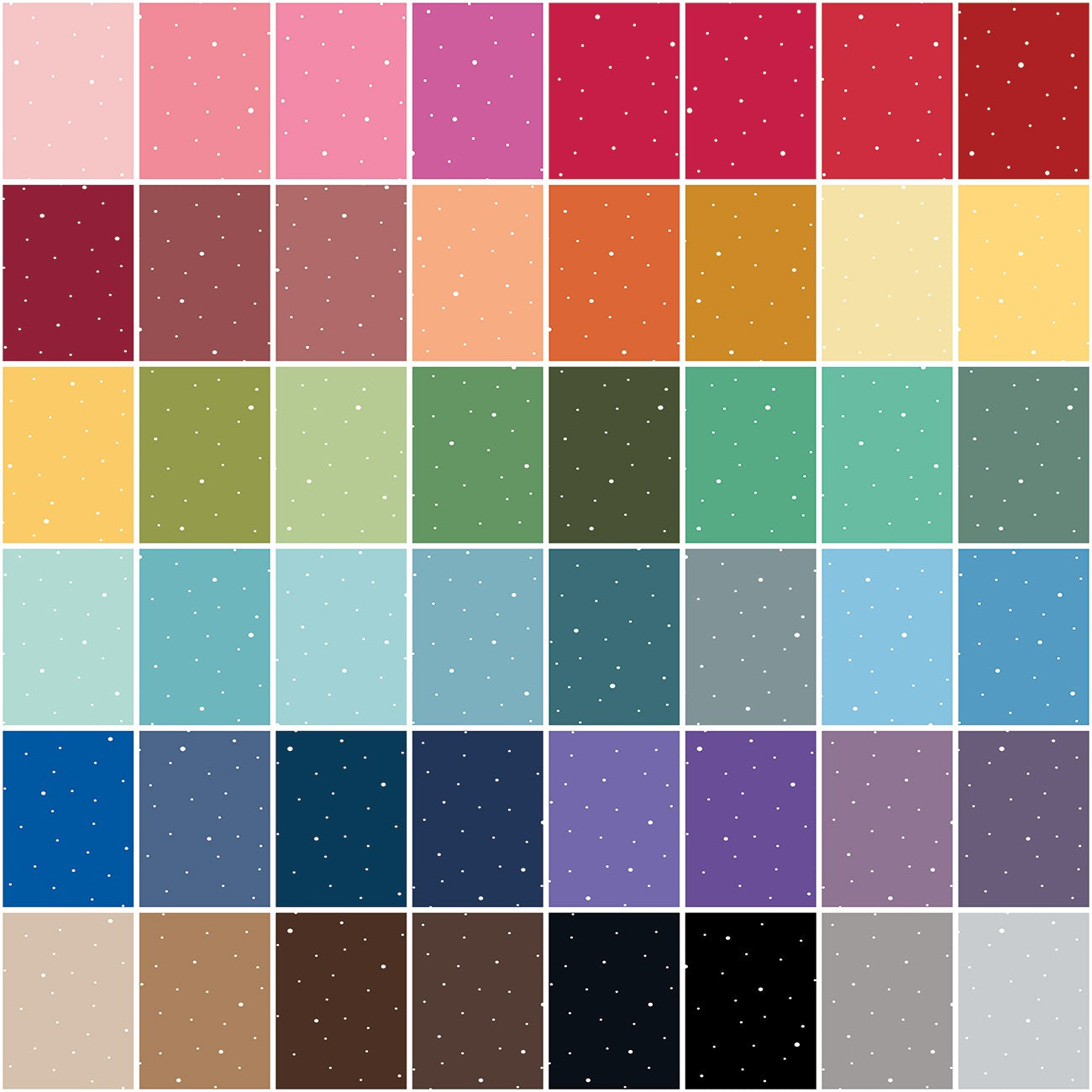 Dapple Dot Fat Quarters, 48pcs (All C640 SKUs)