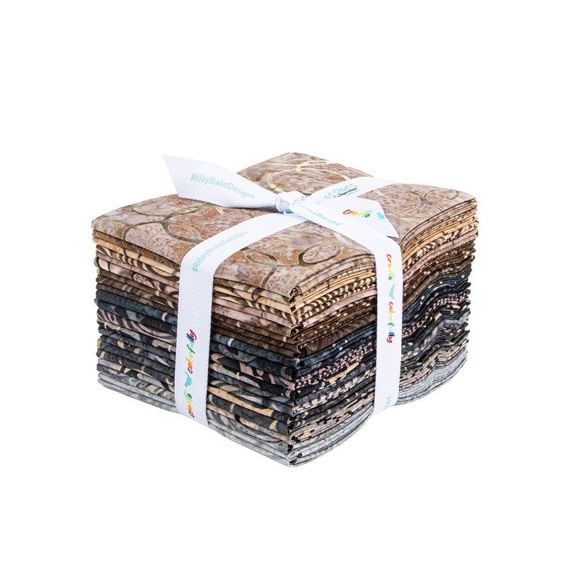 Batiks Urban Loft Neutrals Fat Quarter Bundle 21 Pcs.