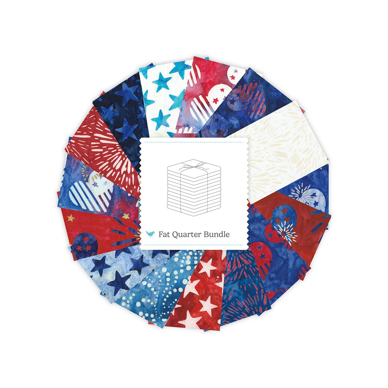 Batiks Spark of Celebration Liberty Fat Quarter Bundle A, 15 Pcs.